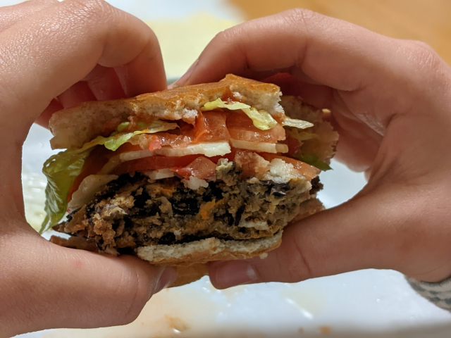 Black bean burger